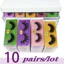Load image into Gallery viewer, Lashes Bulk  10/20/30/50/100 Pairs 3d Mink Lashes Natural False Eyelashes Thick Fake Eyelashes Makeup Fluffy False Lash
