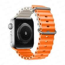 Load image into Gallery viewer, Ocean for Apple watch band 49mm 44mm 40mm 45mm 41mm 42mm 38mm correa silicone bracelet iWatch series 7 6 4 5 3 se Ultra 8 Strap

