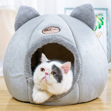 Load image into Gallery viewer, Cat Bed Warm Pet Basket Cozy Kitten Lounger Cushion Winter Cat House Tent Very Soft Small Dog Mat Bag For Washable Cave Cat Beds
