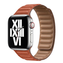 Load image into Gallery viewer, Leather Strap for Apple Watch Band 45mm 41mm 44mm 40mm Original Magnetic Loop Link Bracelet iWatch Ultar 8 7 6 SE 5 4 3 42mm
