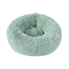 Load image into Gallery viewer, Kimpets Round Cat Bed Dog Pet Bed Kennel Non-Slip Winter Warm Dog House Sleeping Long Plush Soft Puppy Cushion Mat Cat Supplies
