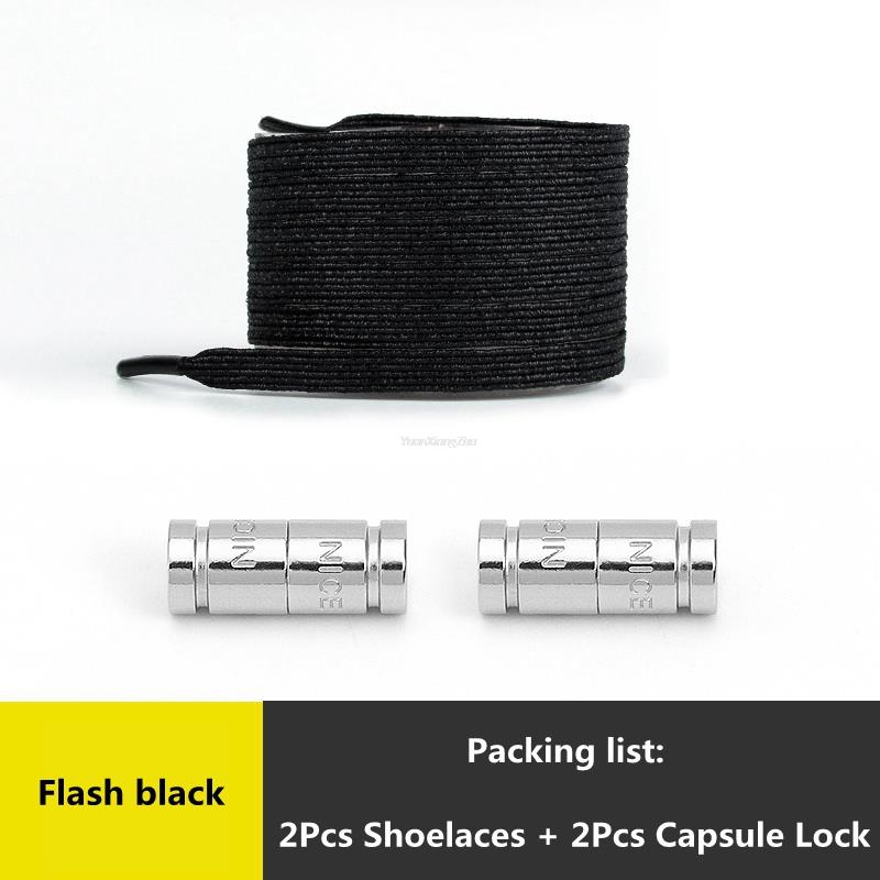 Rainbow Elastic Laces Sneaker No Tie Shoe laces New Capsule Lock Shoelaces without ties Kids Adult Quick Flat Shoelace for Shoes