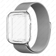 Load image into Gallery viewer, Case+strap for Apple Watch Band 45mm 44mm 40mm 41mm 38mm 42mm Stainless steel Metal magnetic Loop bracelet iwatch 8 7 6 3 4 5 se
