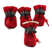 Load image into Gallery viewer, 4pcs Waterproof Pet Dog Shoes Anti-slip Rain Snow Boot Footwear Thick Warm For Small Cats Dogs Puppy Dog Socks Booties
