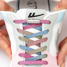 Load image into Gallery viewer, Rainbow Elastic Laces Sneaker No Tie Shoe laces New Capsule Lock Shoelaces without ties Kids Adult Quick Flat Shoelace for Shoes
