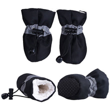 Load image into Gallery viewer, 4pcs Waterproof Pet Dog Shoes Anti-slip Rain Snow Boot Footwear Thick Warm For Small Cats Dogs Puppy Dog Socks Booties
