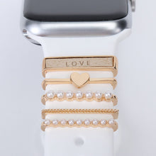 Load image into Gallery viewer, Decoration For Apple watch band Decorative Charms Diamond Jewelry iWatch/Galaxy watch 5/4/3 Bracelet silicone Strap Accessories
