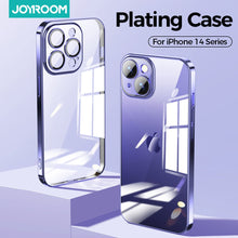 Load image into Gallery viewer, Joyroom Plating Phone Case For iPhone 14 13 12 Pro Max Soft TPU Clear Case Shockproof with Lens film Full Protection

