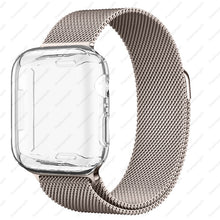 Load image into Gallery viewer, Case+strap for Apple Watch Band 45mm 44mm 40mm 41mm 38mm 42mm Stainless steel Metal magnetic Loop bracelet iwatch 8 7 6 3 4 5 se
