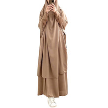 Load image into Gallery viewer, Etosell Women Hooded Muslim Hijab Dress Eid Prayer Garment Jilbab Abaya Long Khimar Full Cover Ramadan Gown Abayas Islamic Cloth

