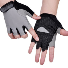 Load image into Gallery viewer, Men Women Gym Gloves Weightlifting Fitness Training Non Slip Palm Protector Breathable Fingerless Bike Bicycle Cycling Gloves
