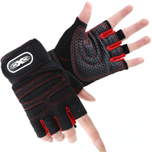 Load image into Gallery viewer, Gym Gloves Fitness Weight Lifting Gloves Body Building Training Sports Exercise Cycling Sport Workout Glove for Men Women M/L/XL
