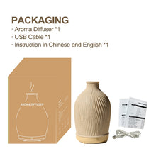 Load image into Gallery viewer, Essential Oil Diffuser Rattan Aroma Mist Humidifiers Aromatherapy Diffusers With Waterless Auto Shut-Off Protection For Home
