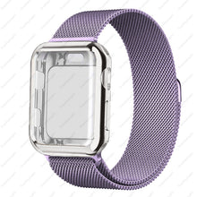 Load image into Gallery viewer, Case+strap for Apple Watch Band 45mm 44mm 40mm 41mm 38mm 42mm Stainless steel Metal magnetic Loop bracelet iwatch 8 7 6 3 4 5 se
