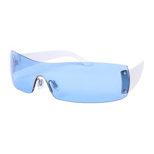 Load image into Gallery viewer, Punk One Piece Sunglasses Goggle Y2k Luxury Brand Wrap Around Sun Glasses 2000&#39;s Shades Eyewear UV400 Female Designer Eyeglasses
