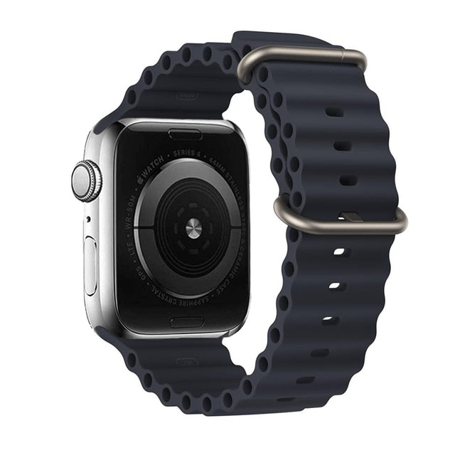 Ocean for Apple watch band 49mm 44mm 40mm 45mm 41mm 42mm 38mm correa silicone bracelet iWatch series 7 6 4 5 3 se Ultra 8 Strap