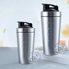 Load image into Gallery viewer, Stainless Steel Protein Shaker Cup Portable Fitness Sports Mug Nutrition Blender Cup Water Bottles Vacuum Insulation Water Cup
