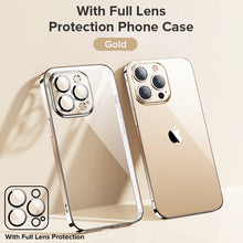 Load image into Gallery viewer, Joyroom Plating Phone Case For iPhone14 13 12 Pro Max Soft TPU Case Lens Protection Cover For iPhone 13 ProMax Shockproof Case
