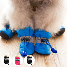 Load image into Gallery viewer, 4pcs Waterproof Pet Dog Shoes Anti-slip Rain Snow Boot Footwear Thick Warm For Small Cats Dogs Puppy Dog Socks Booties
