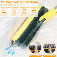 Load image into Gallery viewer, 2 in 1 Adjustable V-Shape Cleaning Brush Floor Scrub Magic Broom with Long Handle and Squeegee Household Tile Window Clean Tools
