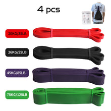 Load image into Gallery viewer, Heavy Duty Latex Resistance Band Exercise Elastic Band For Sport  Strength Pull Up Assist Band Workout Pilates Fitness Equipment
