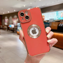 Load image into Gallery viewer, Luxury Soft Electroplated Phone Case For iPhone 11 12 13 14. Hollow Out Silicone Cases Cover
