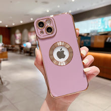 Load image into Gallery viewer, Luxury Soft Electroplated Phone Case For iPhone 11 12 13 14. Hollow Out Silicone Cases Cover
