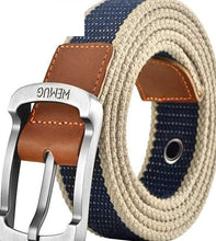 Load image into Gallery viewer, Men&#39;s Canvas Work Belt Labor Insurance Pin Buckle Belt
