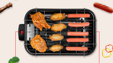 Load image into Gallery viewer, Household barbecue square non-smoking electric oven carbon steel

