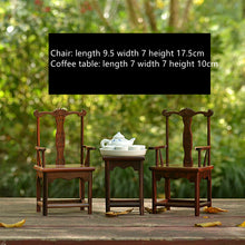 Load image into Gallery viewer, Red Rosewood Miniature Furniture Model
