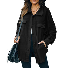 Load image into Gallery viewer, New Lapel Fleece-breasted Cardigan Jacket Shirt
