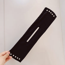 Load image into Gallery viewer, Women Elegant Solid Print Bun DIY Hairstyle Making Hold Long Tools Bow Headband Hairbands Fashion Hair Accessories
