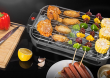 Load image into Gallery viewer, Household barbecue square non-smoking electric oven carbon steel
